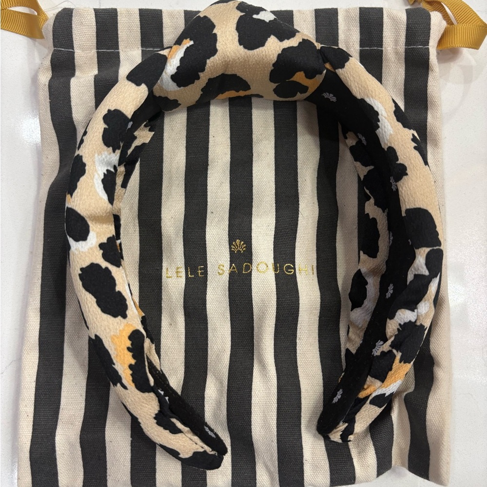 Lele Sadoughi Leopard Headband